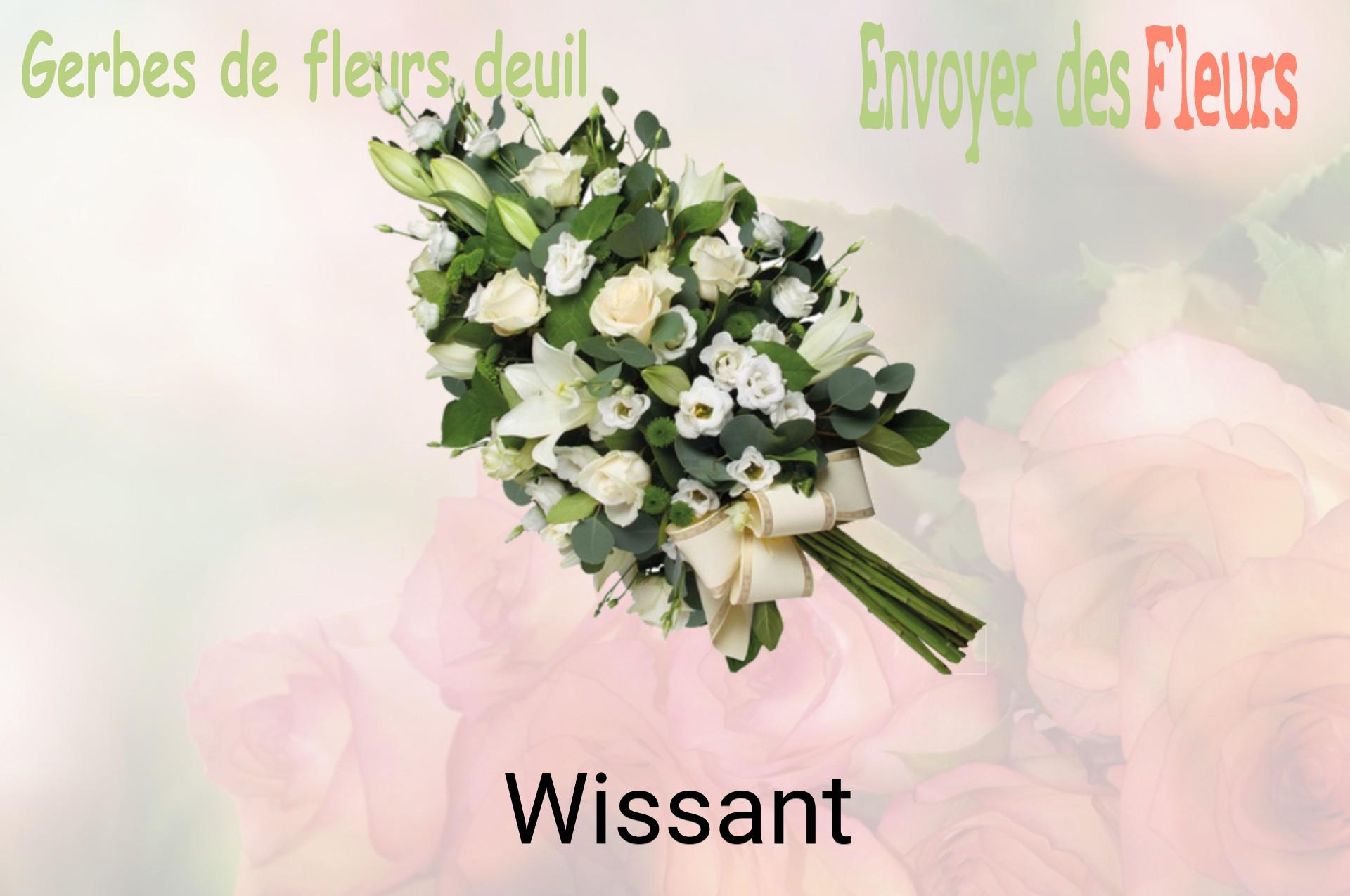 Gerbe de fleurs de deuil livrée à Wissant